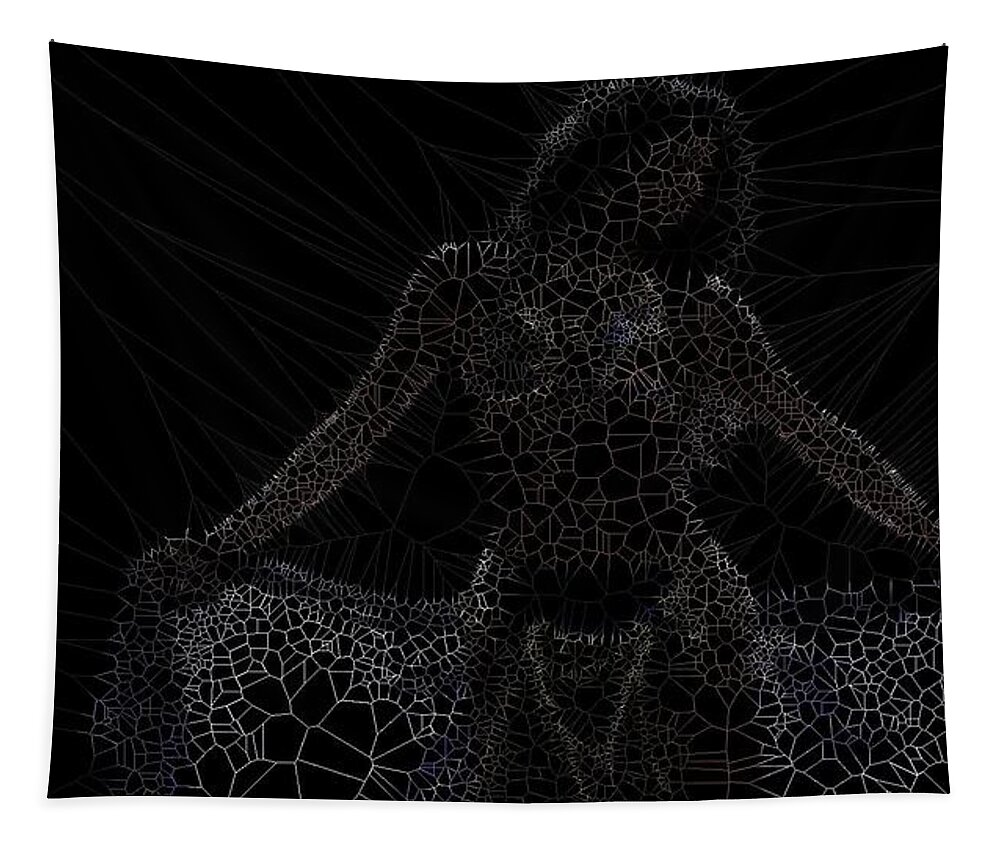 Vorotrans Tapestry featuring the digital art Grace by Stephane Poirier