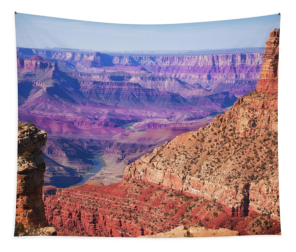 Canyon Tapestry featuring the photograph Grand Canyon Arizona 4 by Tatiana Travelways