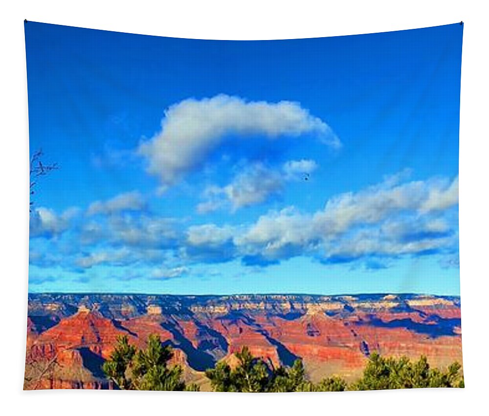 Grand Canyon South Rim Tapestry featuring the photograph Grand Canyon South Rim by Kume Bryant