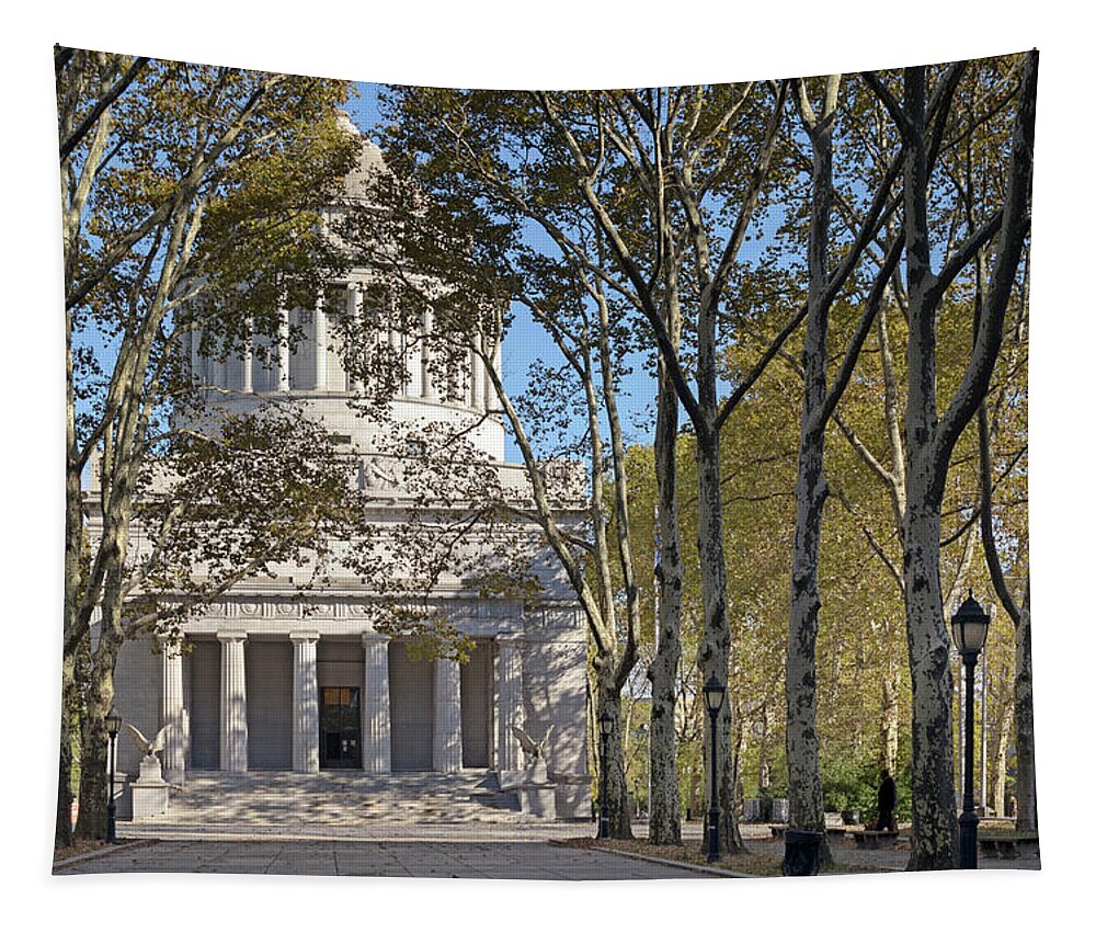 Civil War Tapestry featuring the photograph Grants Tomb by Marianne Campolongo