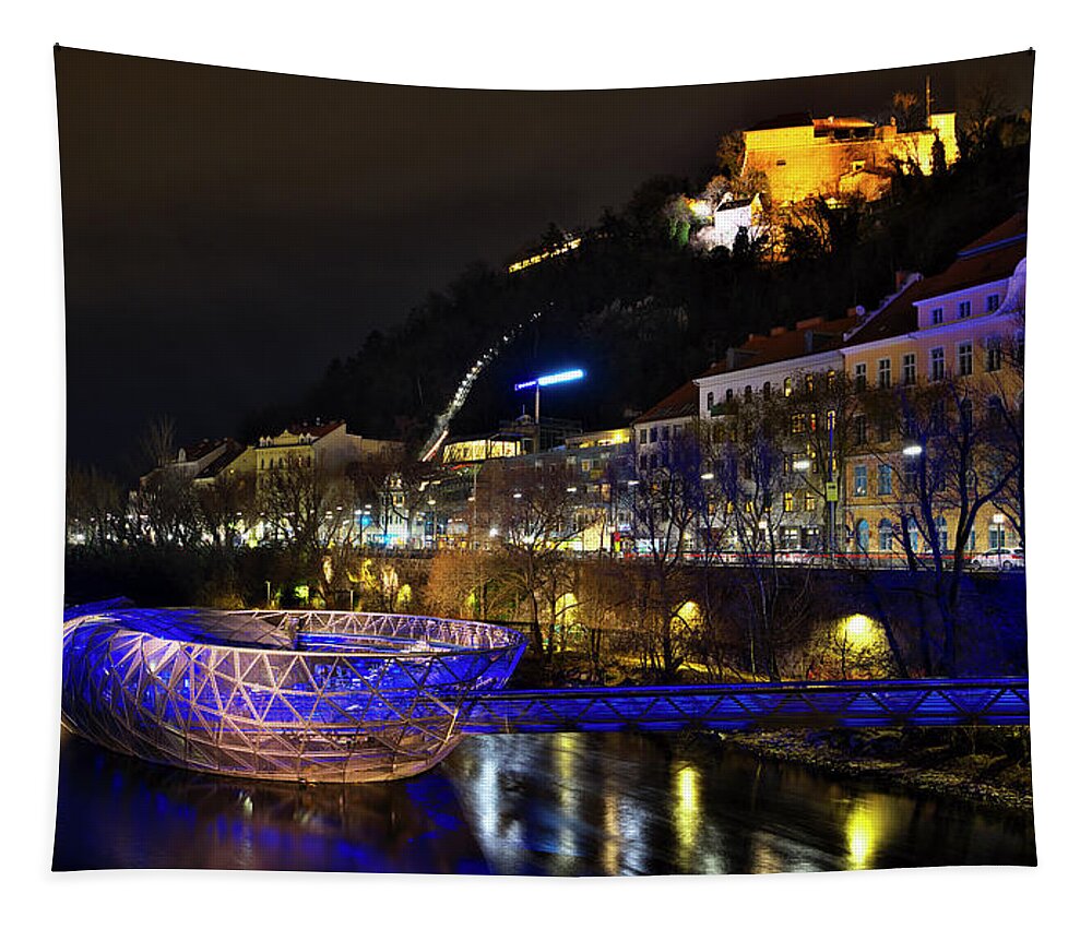 Island Tapestry featuring the photograph Graz Island by Ivan Slosar