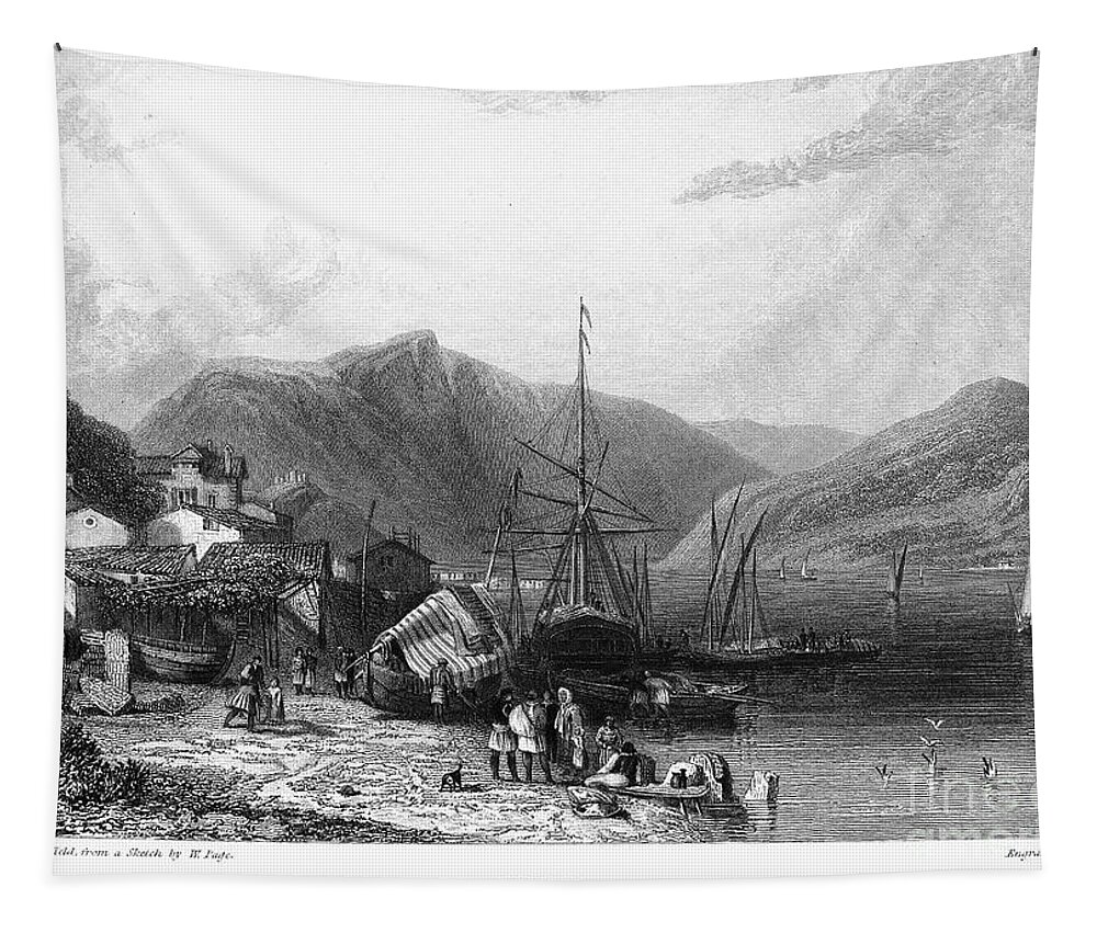 1832 Tapestry featuring the photograph Greece: Ithaca, 1832 by Granger