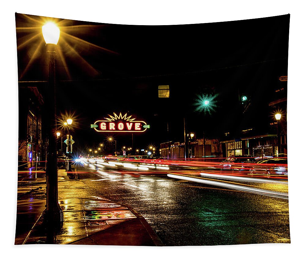Grove Tapestry featuring the photograph Grove, St. Louis by Allin Sorenson