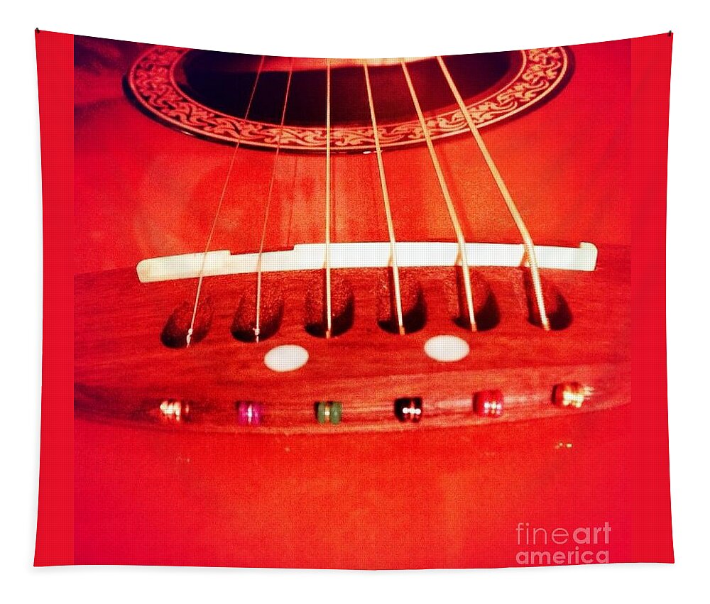Guitar Tapestry featuring the photograph Guitar by Denise Railey