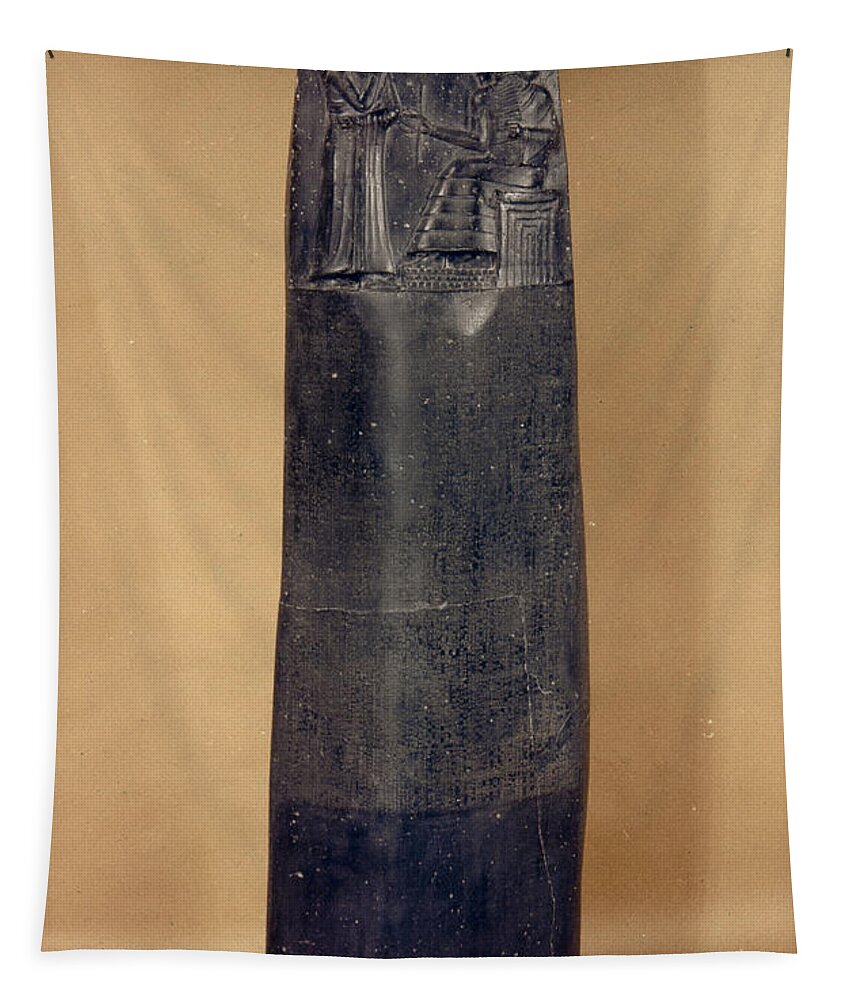 18th Century B.c. Tapestry featuring the photograph Hammurabis Code by Granger