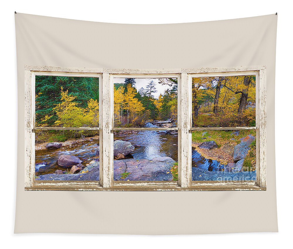 Picture Tapestry featuring the photograph Happy Place Picture Window Frame Photo Fine Art by James BO Insogna