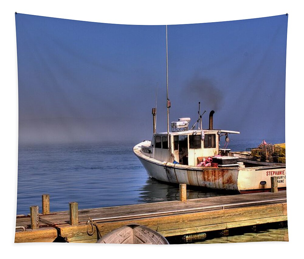 Water Tapestry featuring the photograph Heading Out to Sea by Greg DeBeck