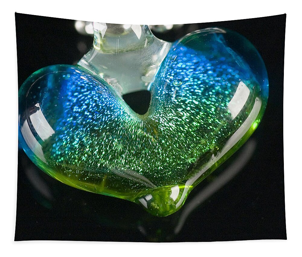 Heart Tapestry featuring the photograph Heart of Glass by Marie Neder