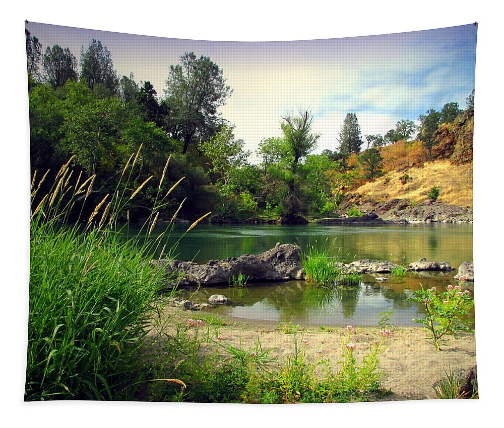Sacramento-river Tapestry featuring the photograph Heavenly Beauty Of The Sacramento River by Joyce Dickens