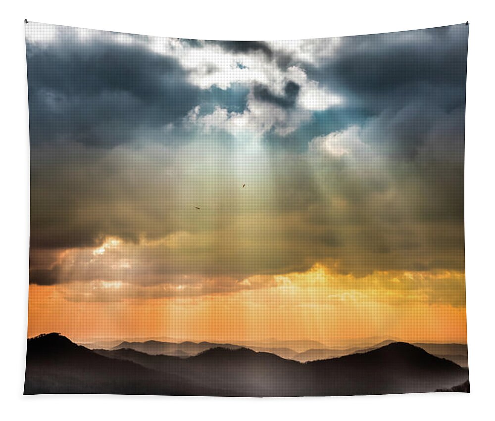 Sunbeams Tapestry featuring the photograph Heaven's Lullaby by Karen Wiles