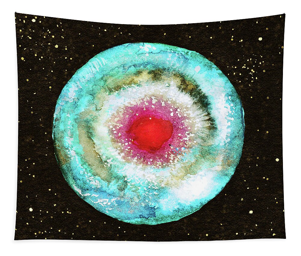 Sky Tapestry featuring the painting Eye of God by Srimati Arya Moon