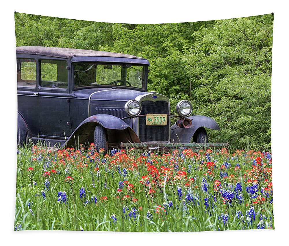 Vintage Ford Automobile Tapestry featuring the photograph Henry the Vintage Model T Ford Automobile by Robert Bellomy