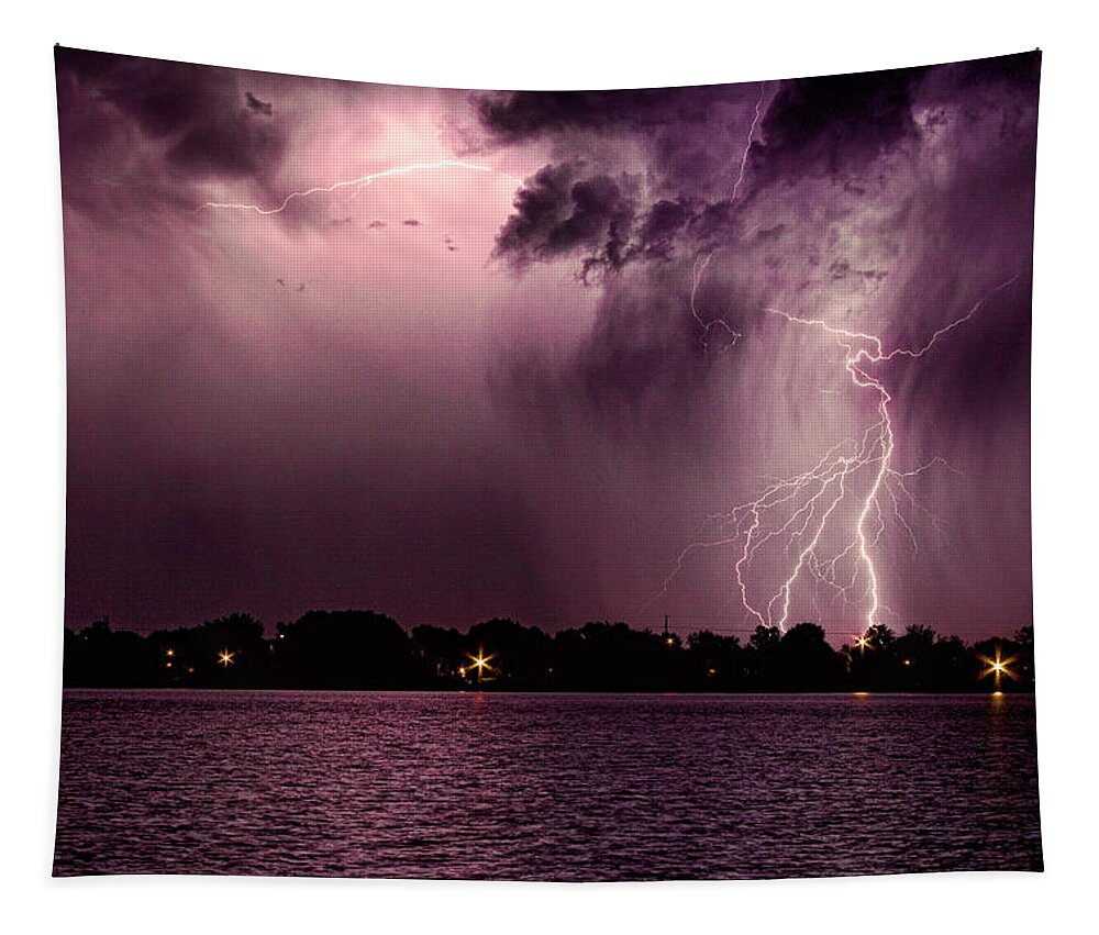 Lightning Tapestry featuring the photograph High Strike by James BO Insogna