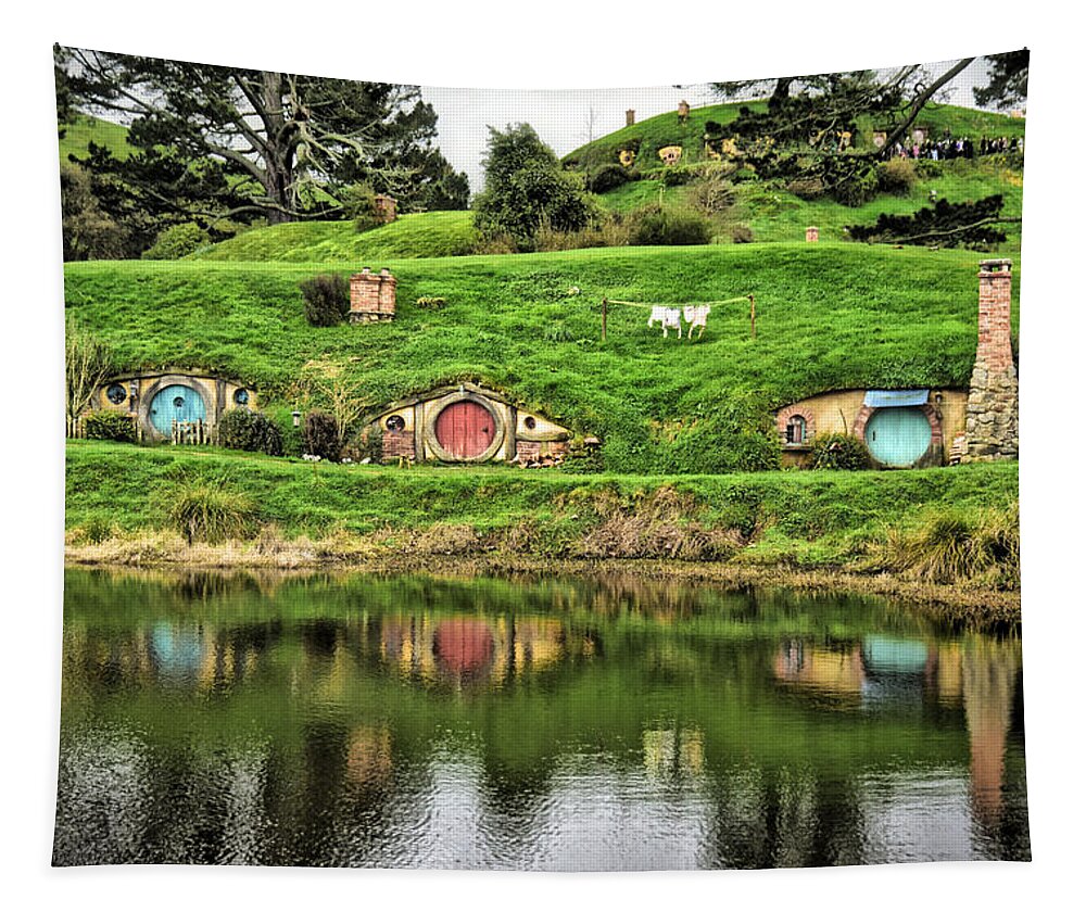 Photograph Tapestry featuring the photograph Hobbit by the Lake by Richard Gehlbach