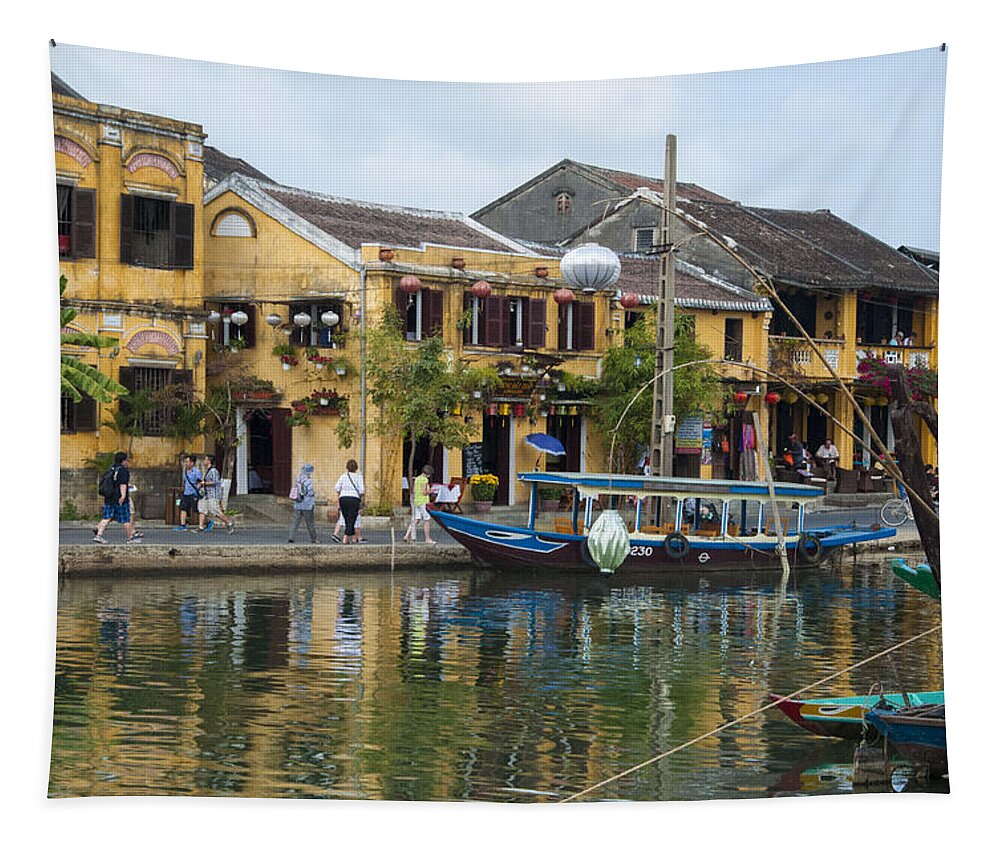 Hoi An Tapestry featuring the photograph Hoi An On The River by Rob Hemphill