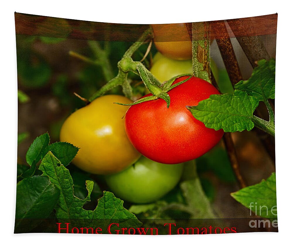 Photography Tapestry featuring the photograph Home Grown Tomatoes by Kaye Menner by Kaye Menner