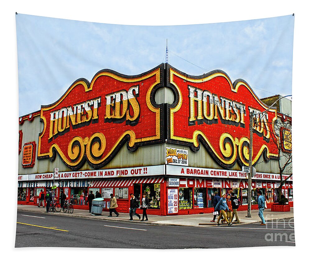 Toronto Tapestry featuring the photograph Honest Eds Before the End by Nina Silver