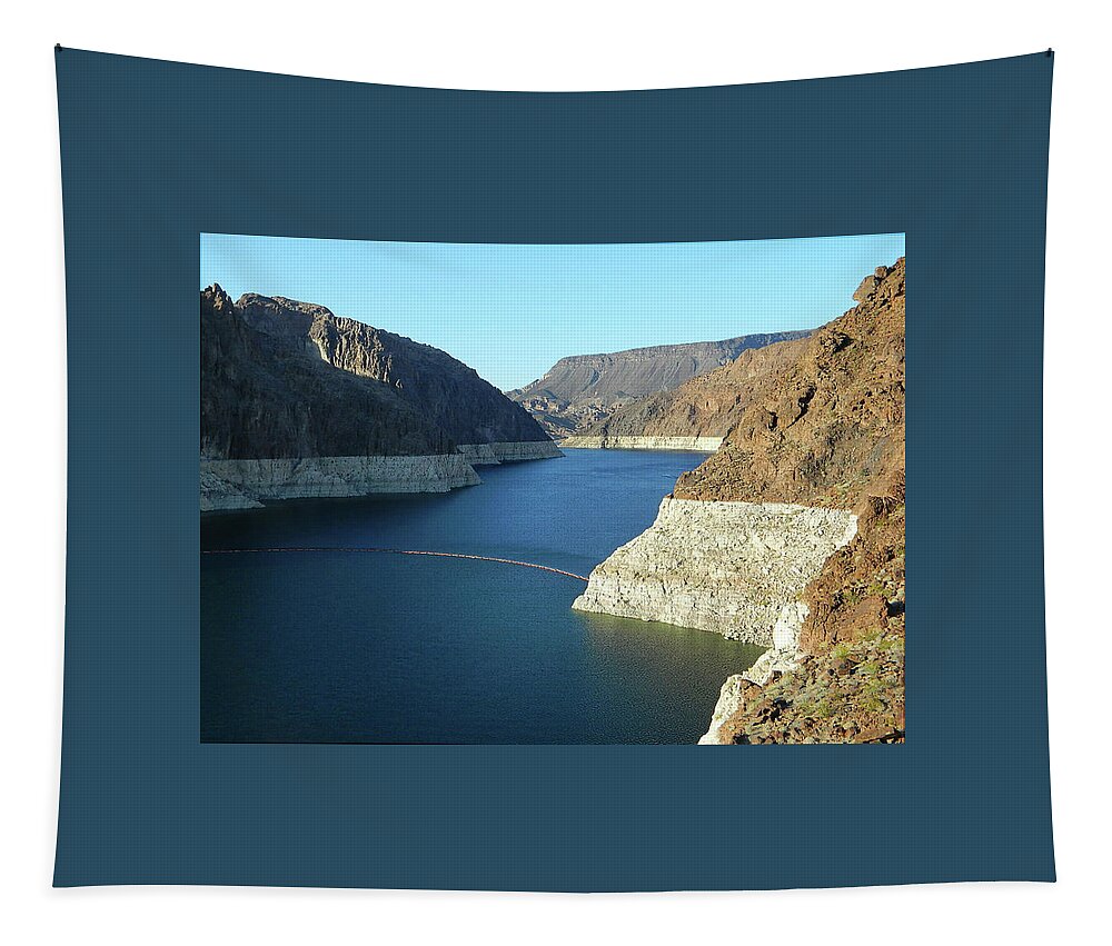 Hoover Dam Tapestry featuring the photograph Hoover Dam In May by Emmy Marie Vickers