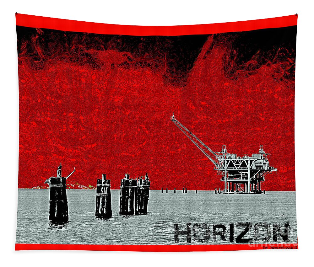 Tee Shirt Tapestry featuring the digital art Horizon Tee by Lizi Beard-Ward