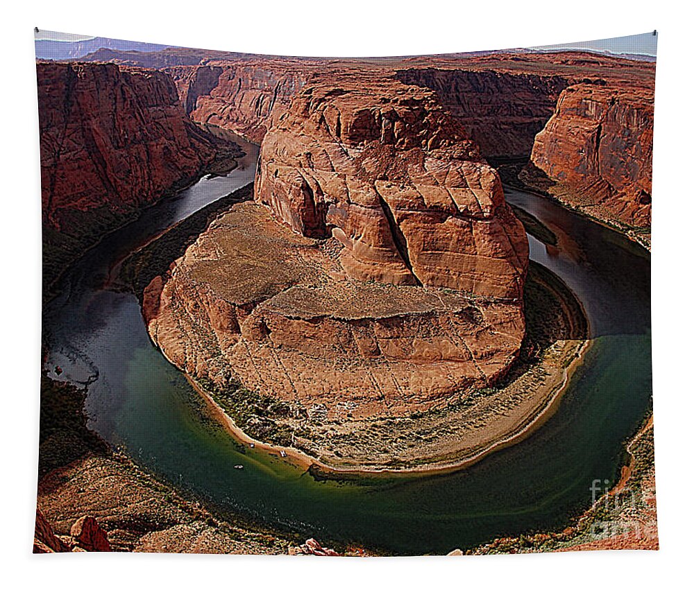 Landscape Tapestry featuring the photograph Horseshoe Bend by Mark Jackson