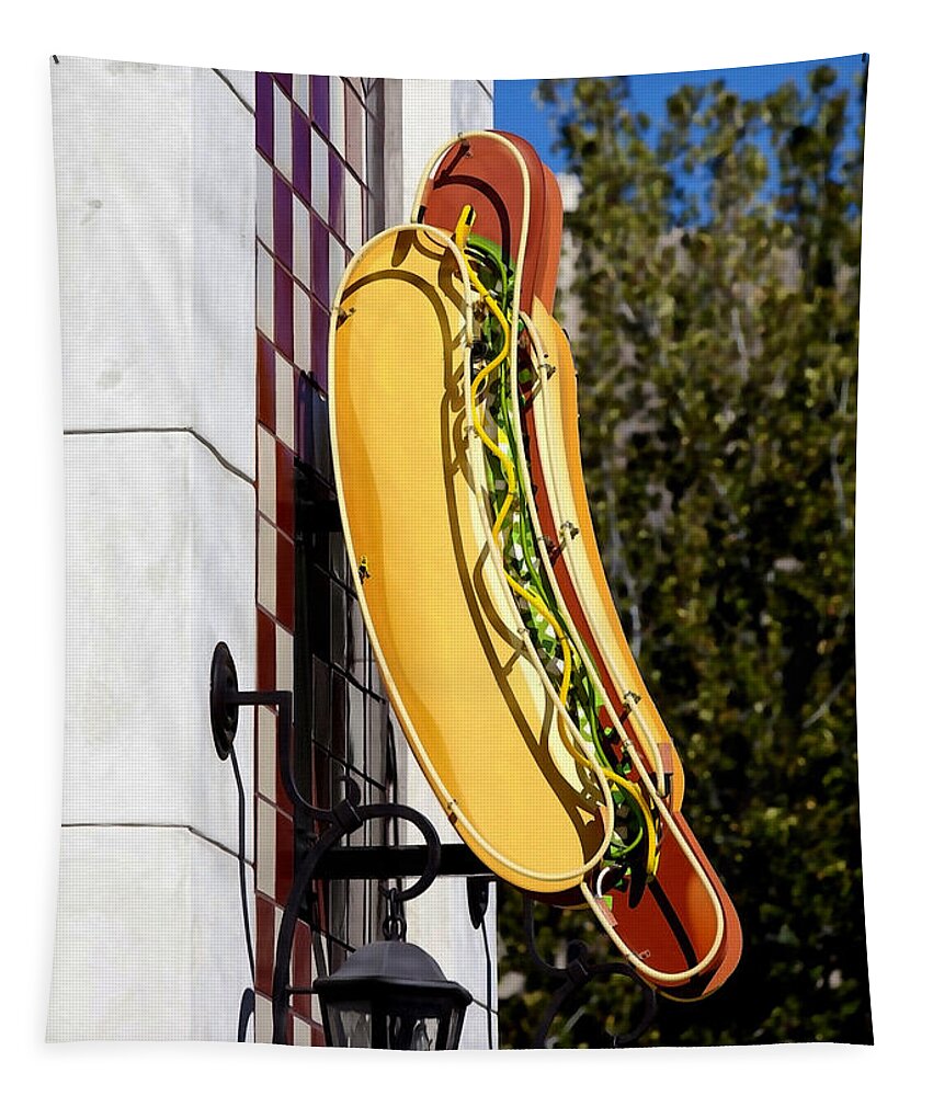 Hot Dogs Tapestry featuring the photograph Hot Dogs by Art Block Collections