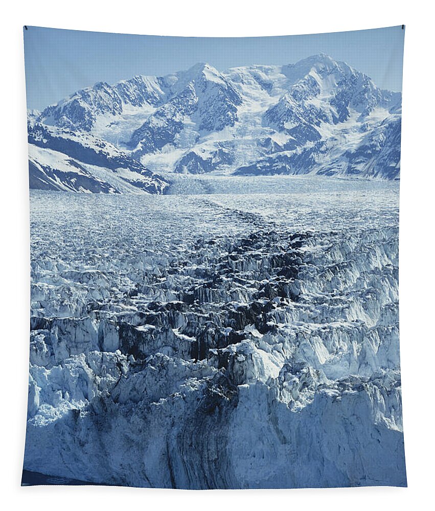 Glacier Tapestry featuring the photograph Hubbard Glacier by Joseph Rychetnik