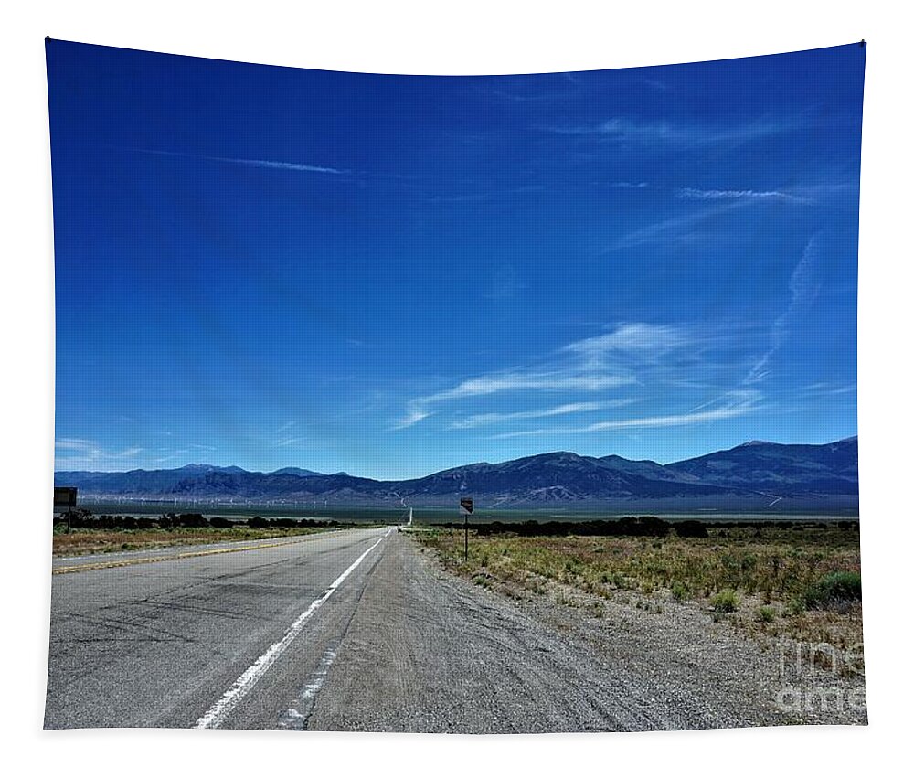 Nevada Tapestry featuring the photograph HWY 50, Nevada by Merle Grenz