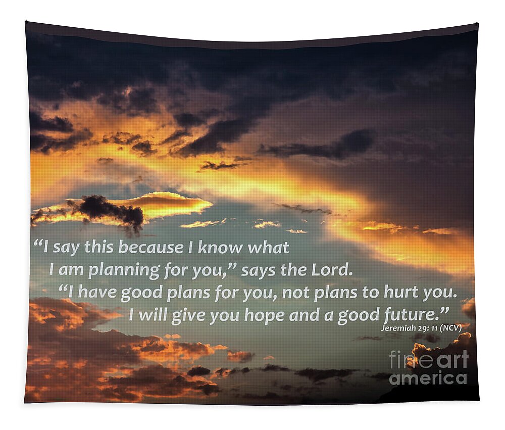 Sky Tapestry featuring the digital art I Will Give You Hope by Kirt Tisdale