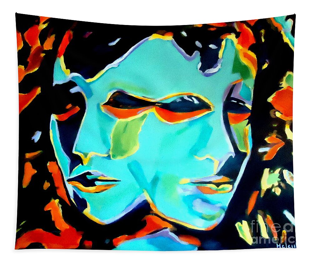 Affordable Original Art Tapestry featuring the painting Illusion by Helena Wierzbicki