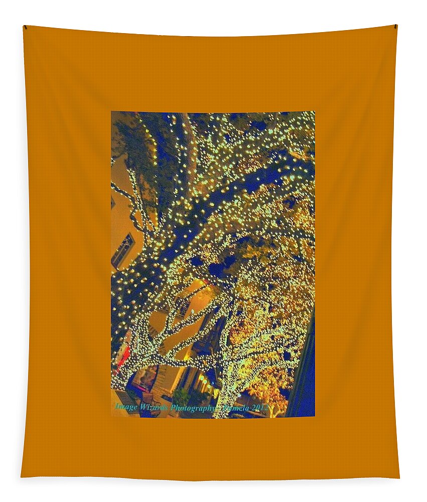Vangogh Style Tapestry featuring the digital art Impressions Of Trees by Pamela Smale Williams