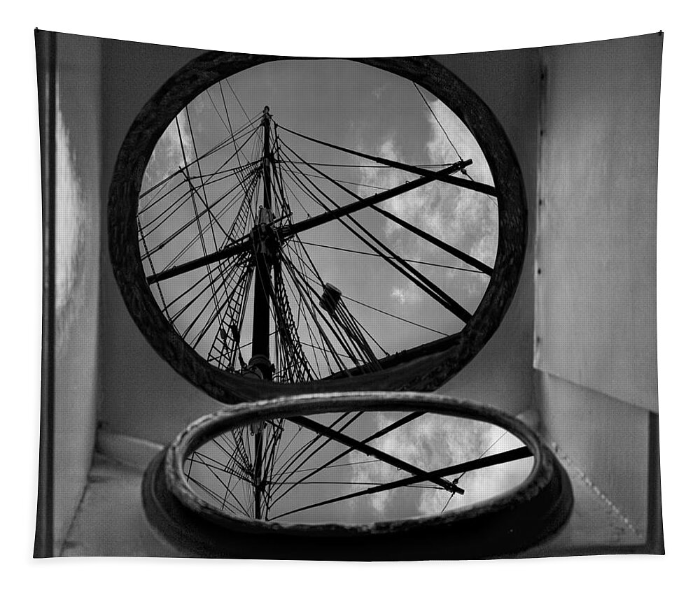 Ort Tapestry featuring the photograph In Port by Mitch Spence