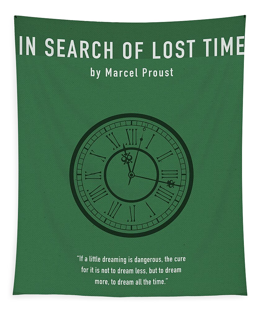 In Search Of Lost Time Tapestry featuring the mixed media In Search of Lost Time Greatest Books Ever Series 007 by Design Turnpike