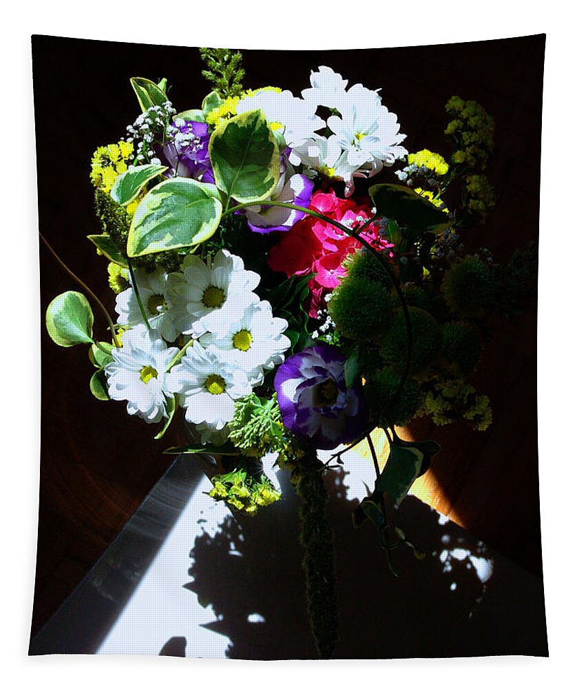 Bouquet Tapestry featuring the photograph In The Light In The Darkness by Jasna Dragun