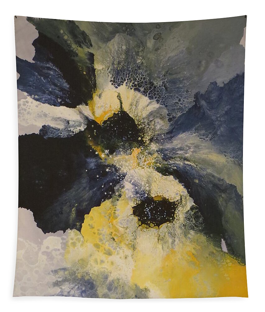 Abstract Tapestry featuring the painting Infinite by Soraya Silvestri
