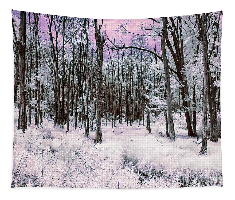 Infrared Tapestry featuring the photograph Infrared Magenta by Anthony Sacco