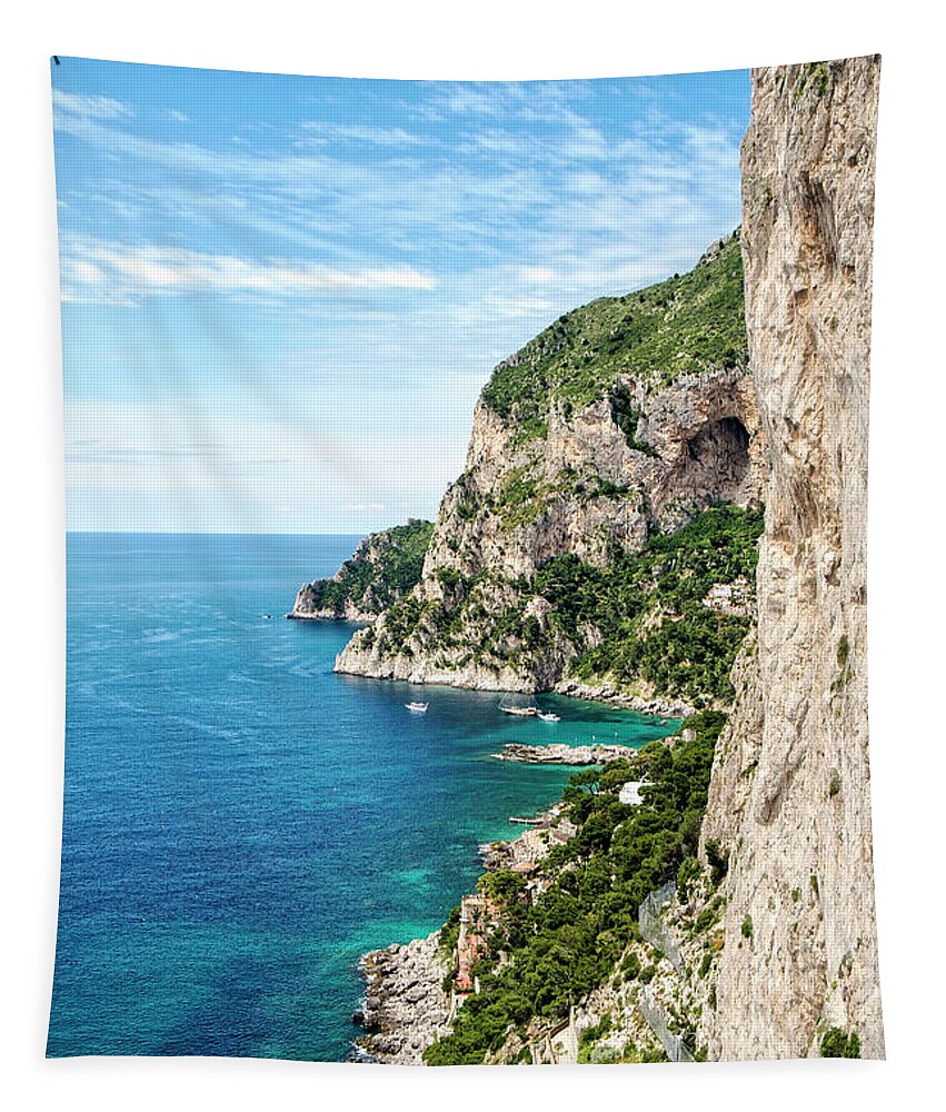 Isle Of Capri Tapestry featuring the photograph Isle of Capri by Catherine Reading