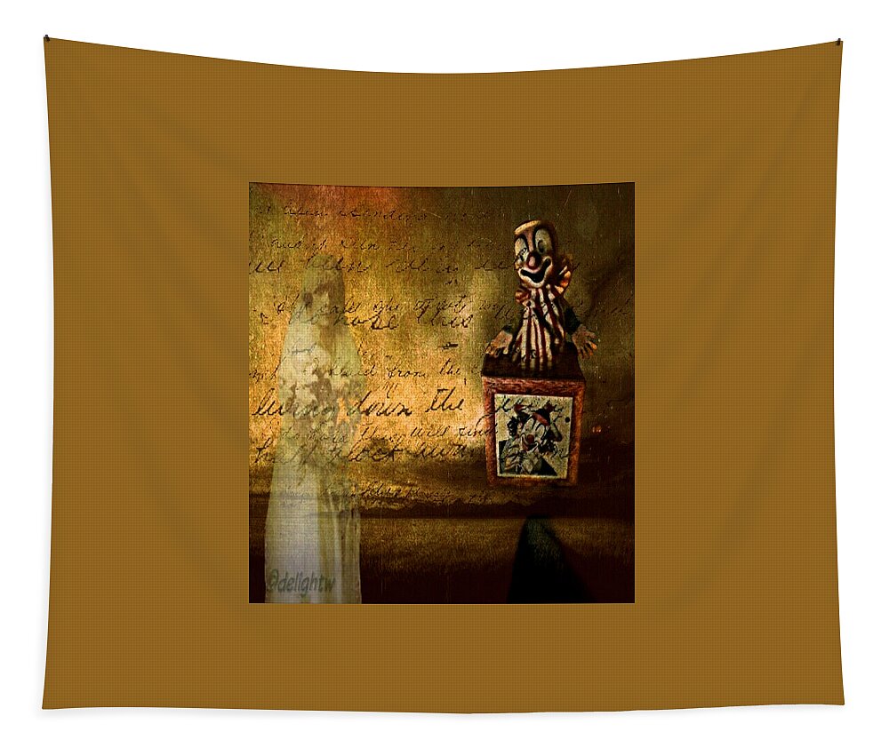 Clown Tapestry featuring the digital art It Is Not You by Delight Worthyn