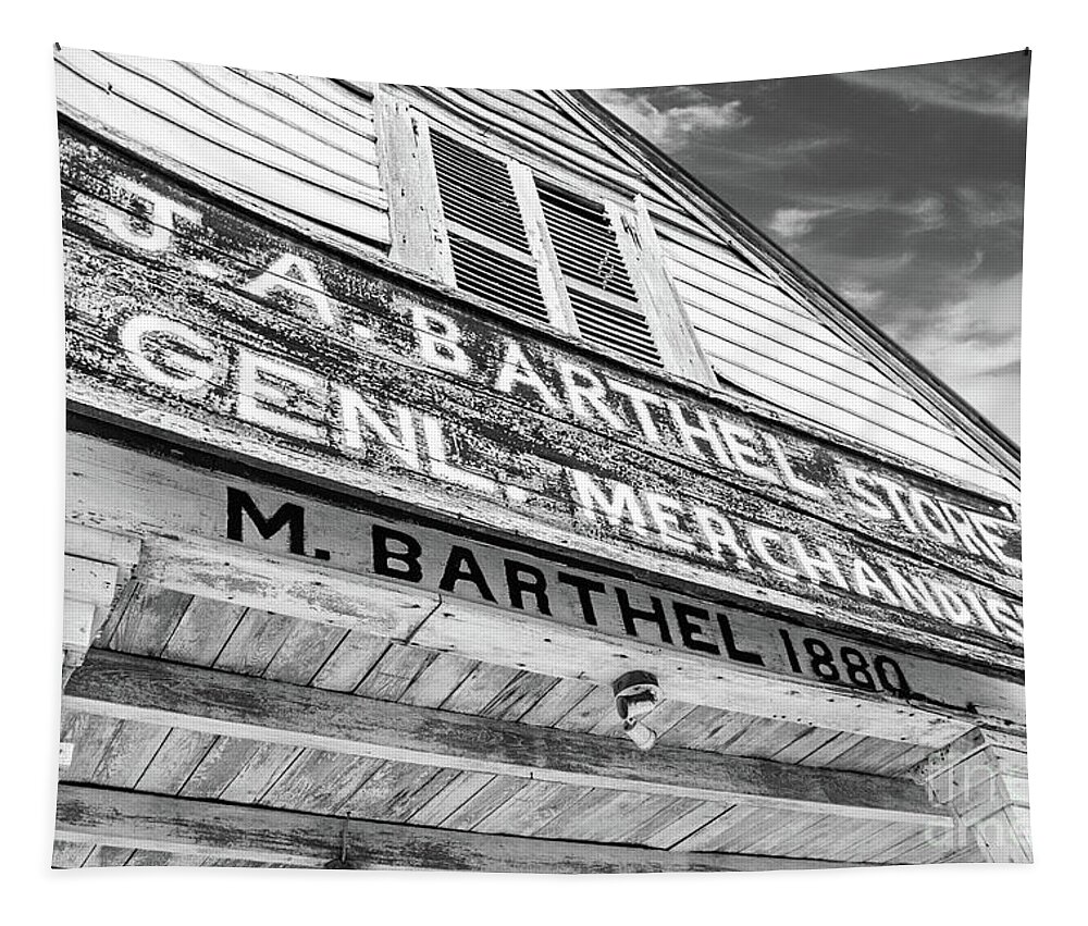 Store Tapestry featuring the photograph J.A. Barthel Store by Scott Pellegrin