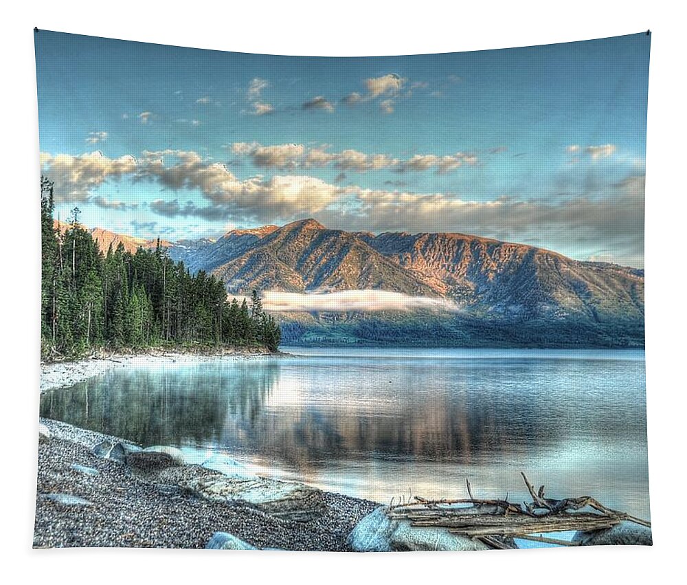 Photograph Tapestry featuring the photograph Jackson Lake by Richard Gehlbach