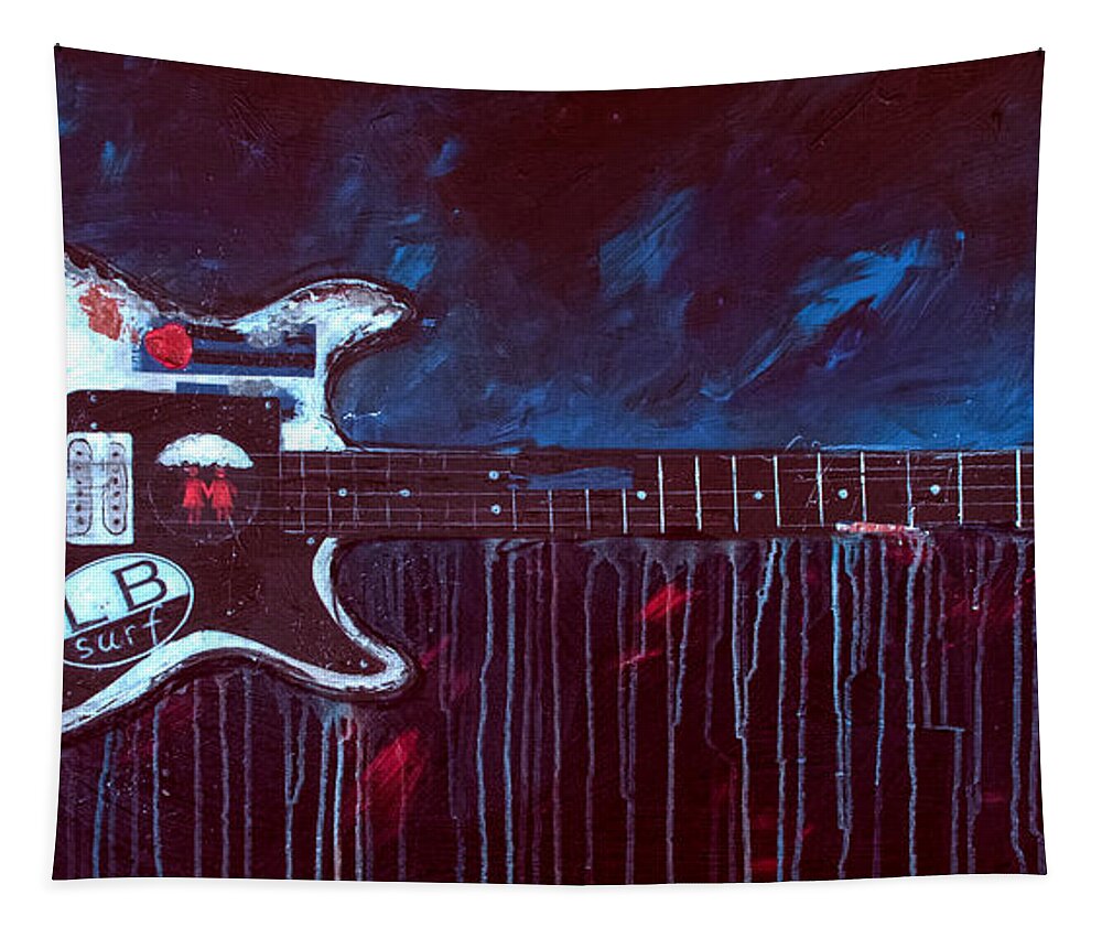 Joan Jett Tapestry featuring the painting Jett Engine by Sean Parnell