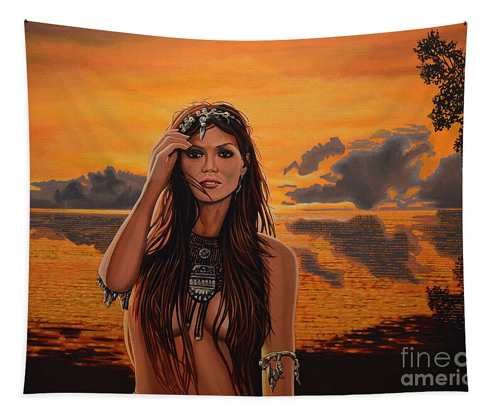 Costa Rica Tapestry featuring the painting Jewels Of Costa Rica by Paul Meijering