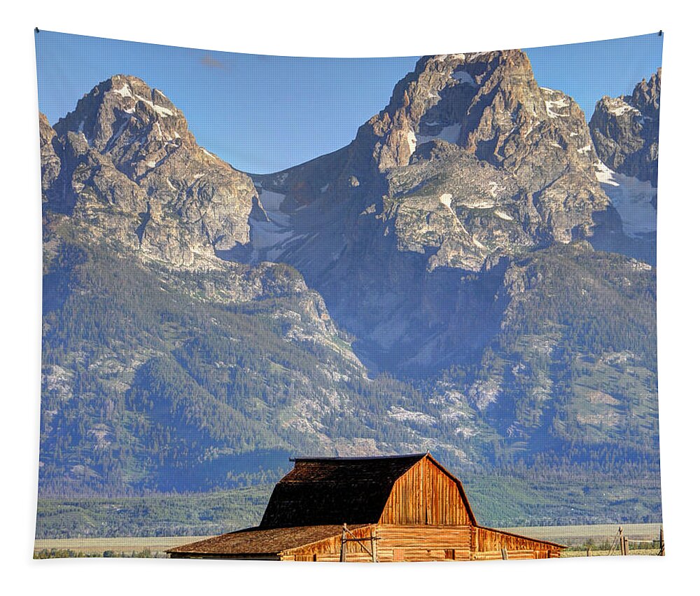 Grand Tapestry featuring the photograph John Moulton Barn - Grand Teton National Park by Gary Whitton