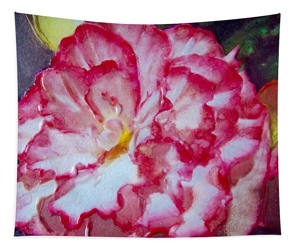 Flower Tapestry featuring the painting Joy by Cara Frafjord
