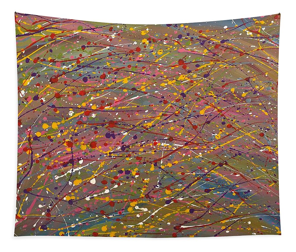 Joy Tapestry featuring the painting Joy by Hagit Dayan