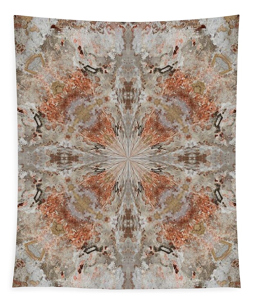 Kaleidoscope Tapestry featuring the photograph K 122 by Jan Amiss Photography
