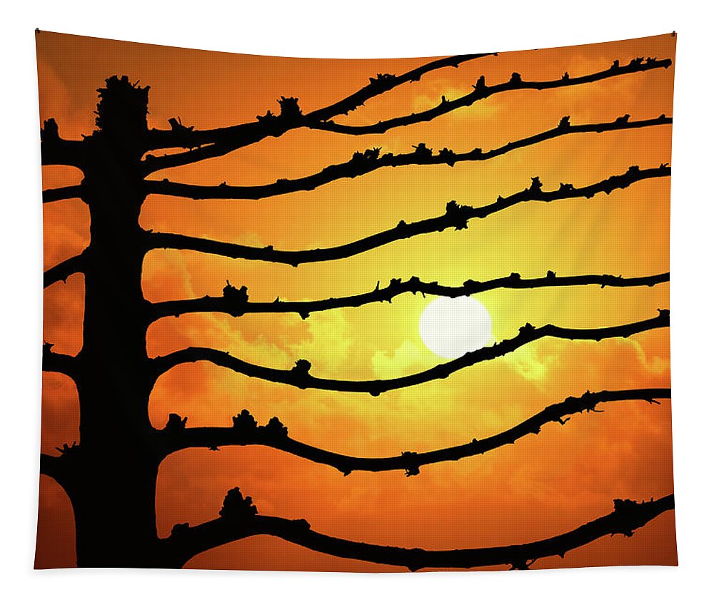 Sunset Tapestry featuring the photograph Kalmte by Iryna Goodall