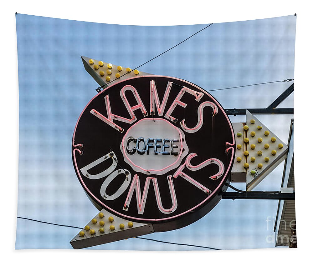 Kanes Tapestry featuring the photograph Kanes Donuts by Thomas Marchessault