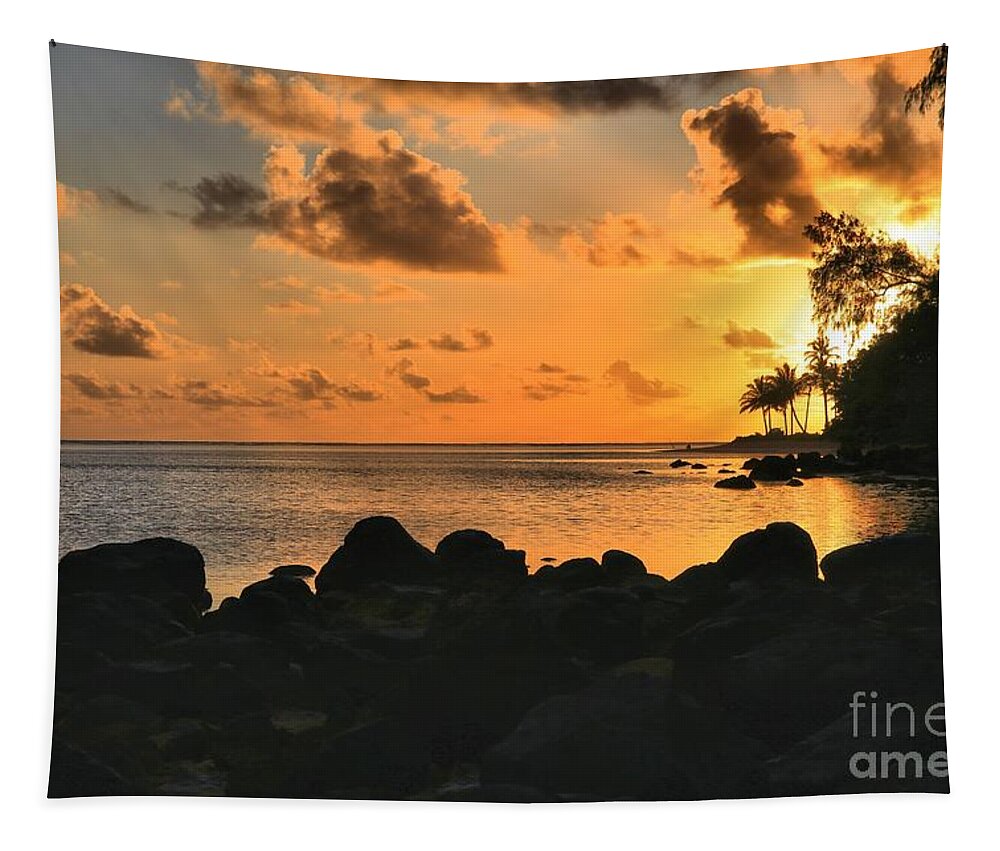 Hawaii Tapestry featuring the photograph Kauai Awakes by DJ Florek