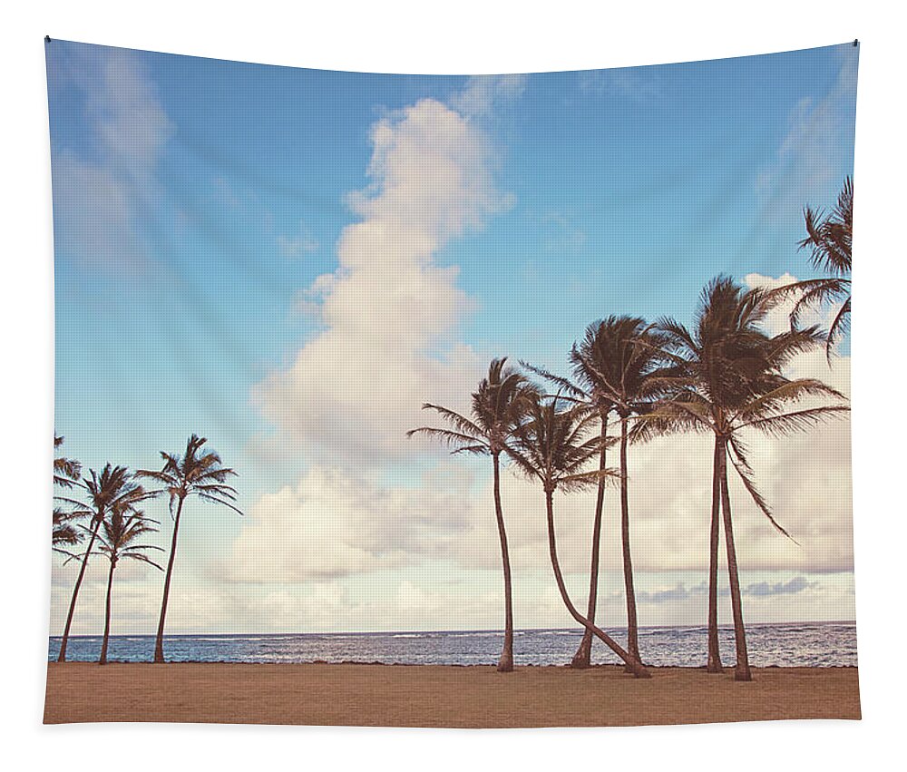Kauai Tapestry featuring the photograph Kauai Palm Trees by Melanie Alexandra Price