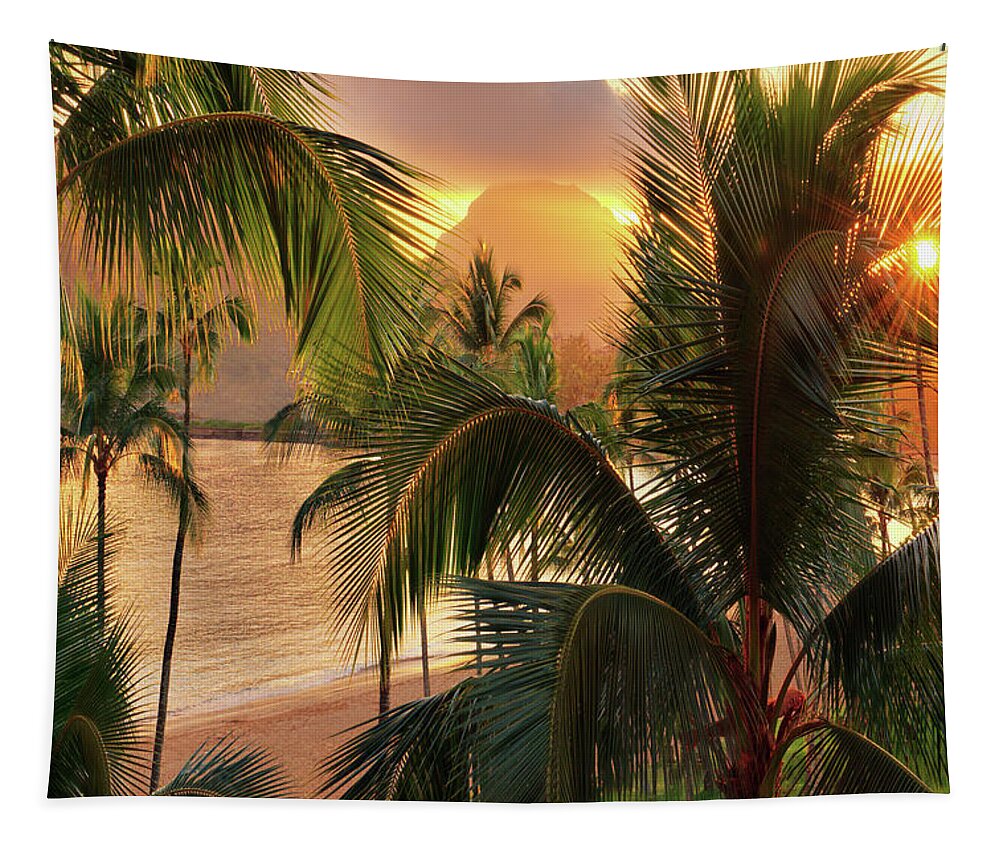 Olena Art Tapestry featuring the photograph Kauai Tropical Island by O Lena